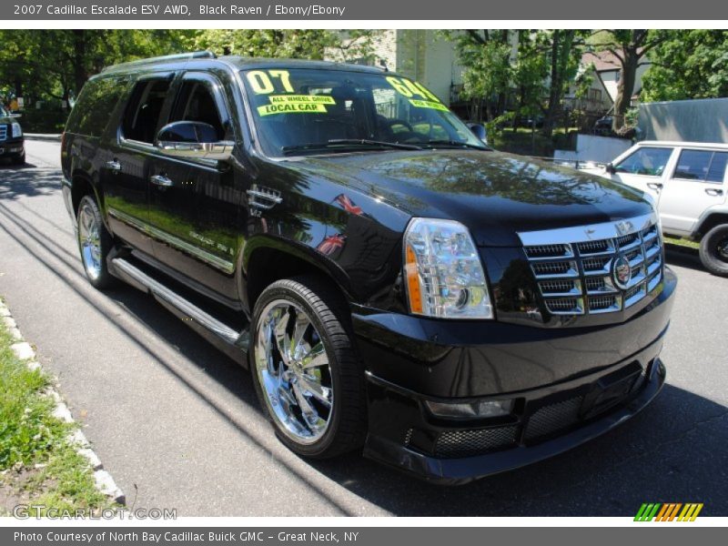 Black Raven / Ebony/Ebony 2007 Cadillac Escalade ESV AWD
