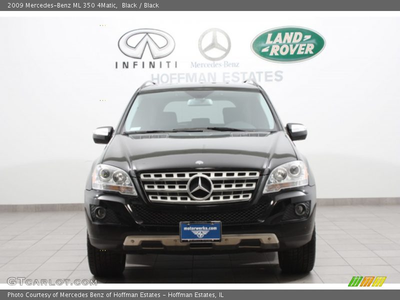 Black / Black 2009 Mercedes-Benz ML 350 4Matic