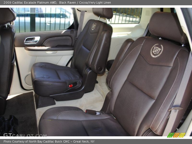 Black Raven / Cocoa/Very Light Linen 2009 Cadillac Escalade Platinum AWD