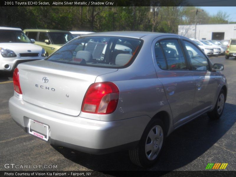 Alpine Silver Metallic / Shadow Gray 2001 Toyota ECHO Sedan