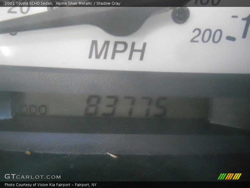 Alpine Silver Metallic / Shadow Gray 2001 Toyota ECHO Sedan