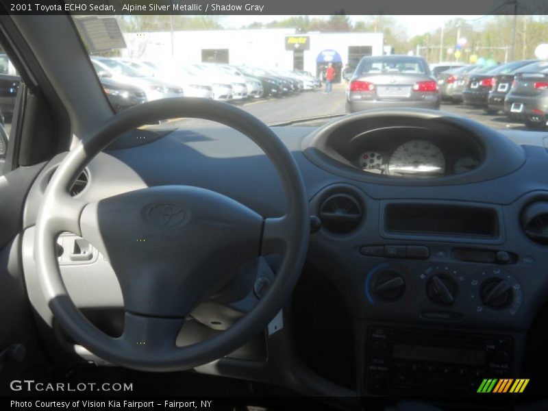 Alpine Silver Metallic / Shadow Gray 2001 Toyota ECHO Sedan