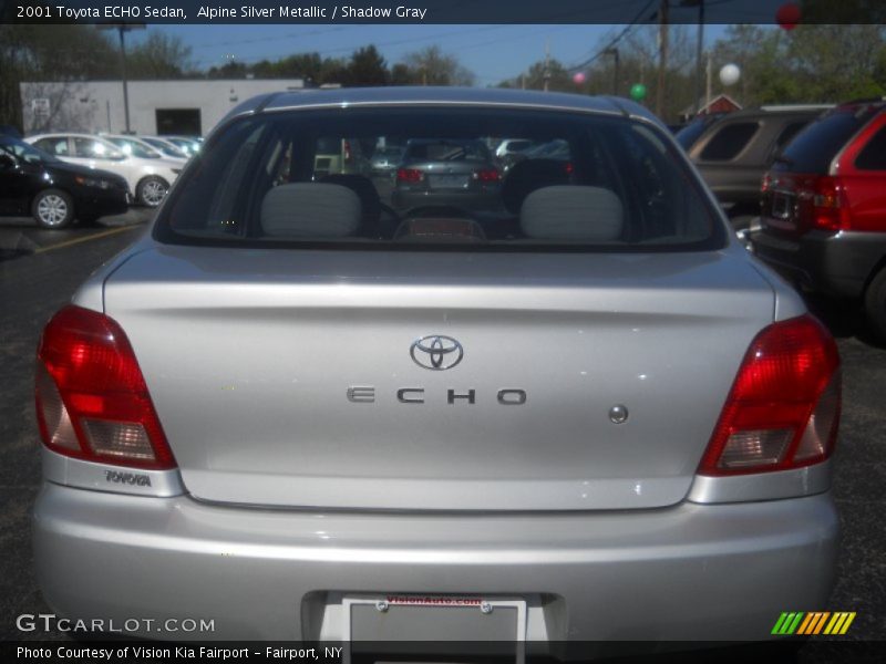 Alpine Silver Metallic / Shadow Gray 2001 Toyota ECHO Sedan