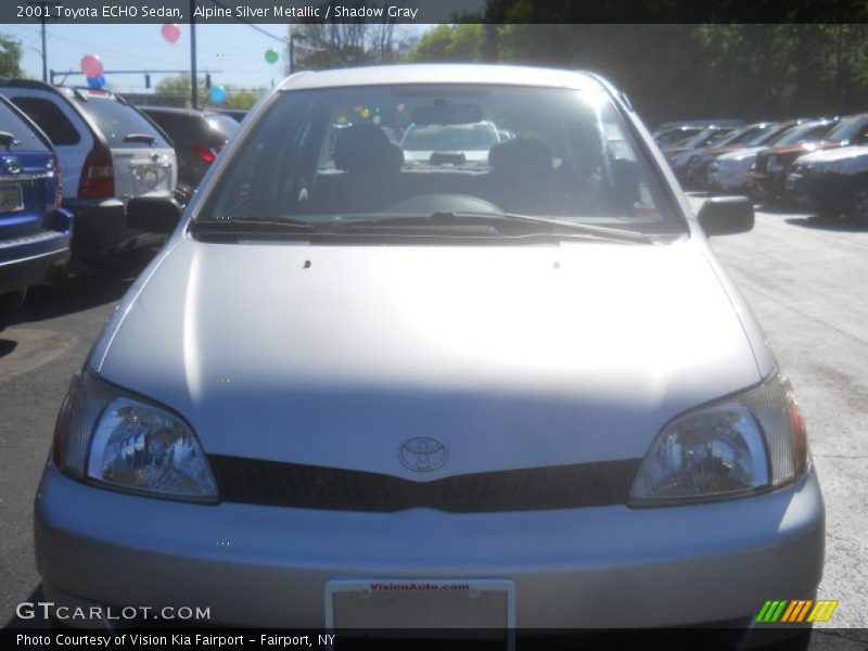 Alpine Silver Metallic / Shadow Gray 2001 Toyota ECHO Sedan