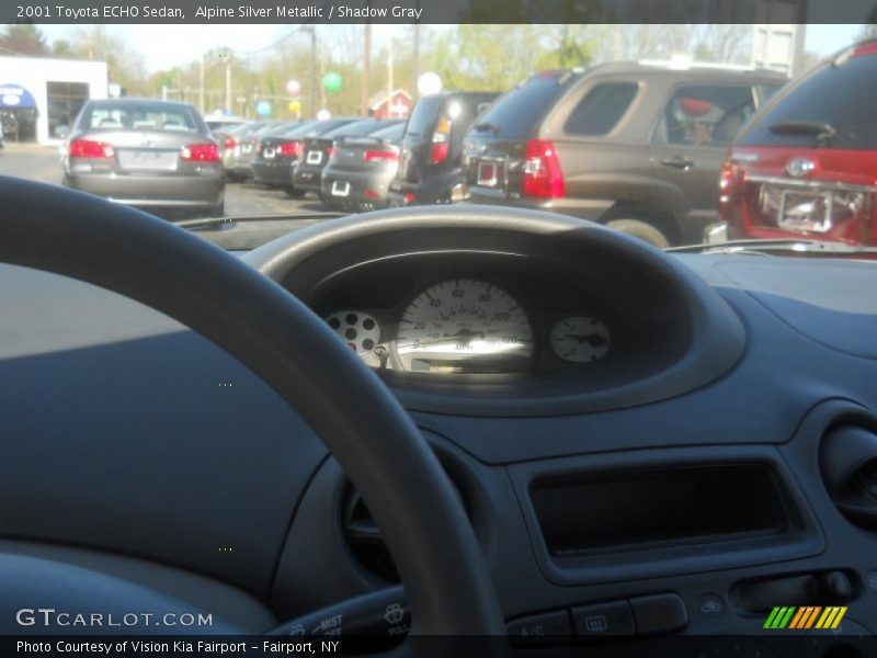 Alpine Silver Metallic / Shadow Gray 2001 Toyota ECHO Sedan