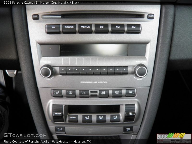 Meteor Grey Metallic / Black 2008 Porsche Cayman S