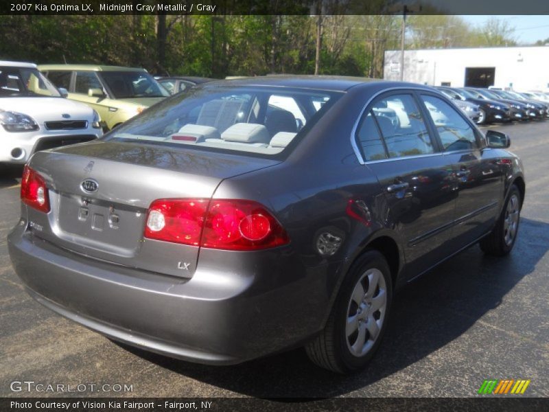 Midnight Gray Metallic / Gray 2007 Kia Optima LX
