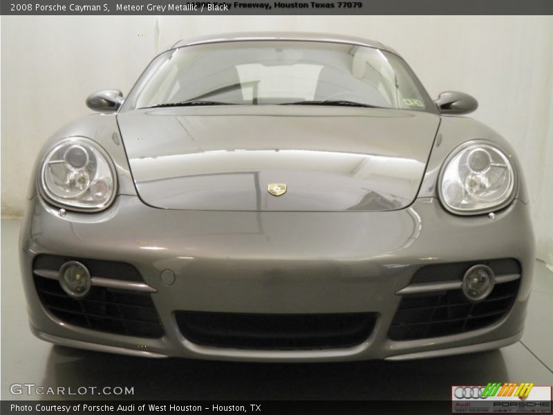Meteor Grey Metallic / Black 2008 Porsche Cayman S
