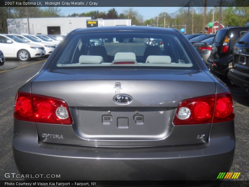 Midnight Gray Metallic / Gray 2007 Kia Optima LX