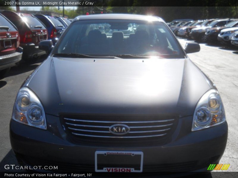 Midnight Gray Metallic / Gray 2007 Kia Optima LX
