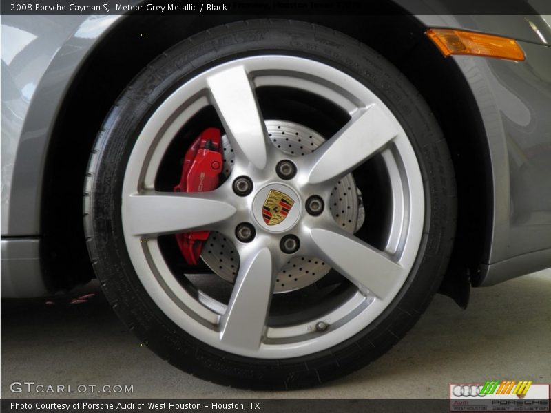 Meteor Grey Metallic / Black 2008 Porsche Cayman S
