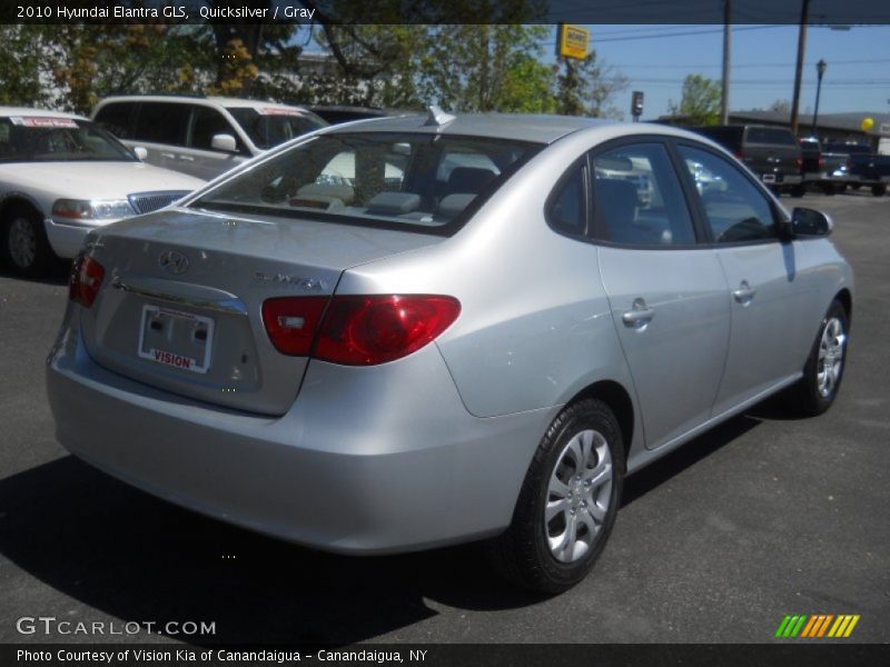 Quicksilver / Gray 2010 Hyundai Elantra GLS