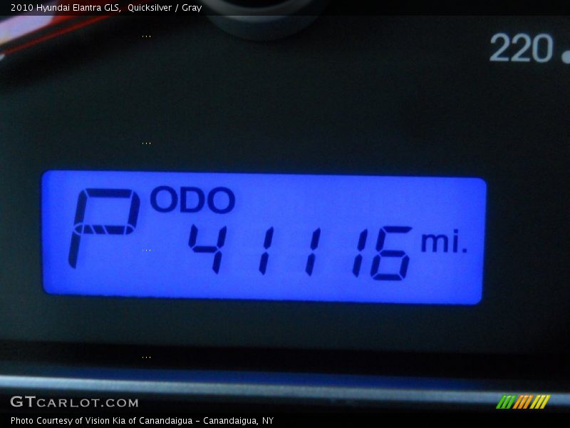 Quicksilver / Gray 2010 Hyundai Elantra GLS