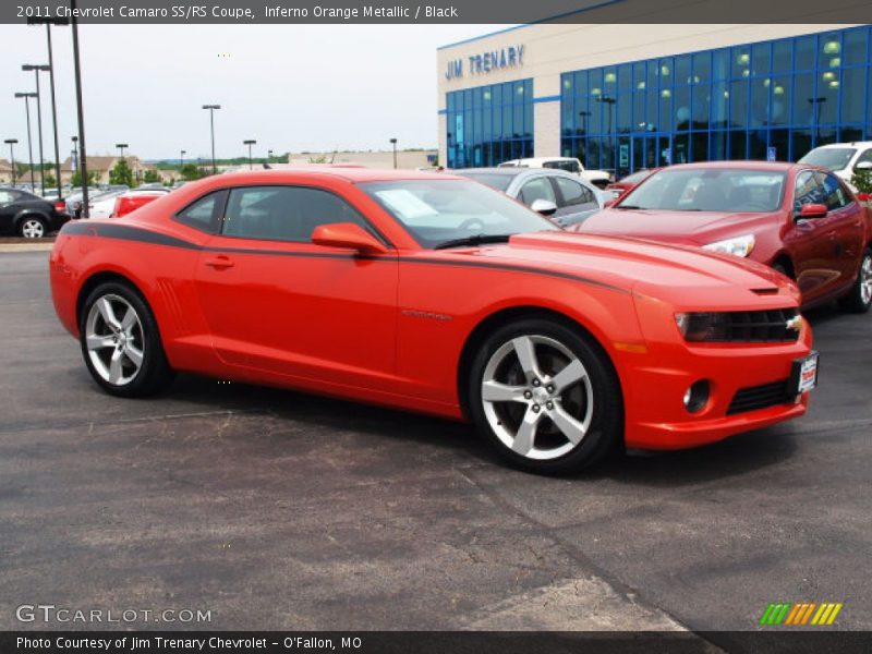Inferno Orange Metallic / Black 2011 Chevrolet Camaro SS/RS Coupe