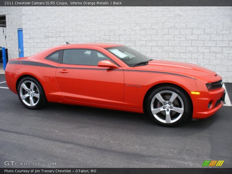 Inferno Orange Metallic / Black 2011 Chevrolet Camaro SS/RS Coupe