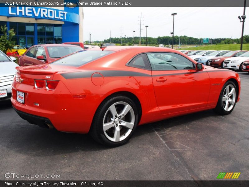 Inferno Orange Metallic / Black 2011 Chevrolet Camaro SS/RS Coupe