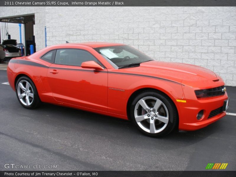 Inferno Orange Metallic / Black 2011 Chevrolet Camaro SS/RS Coupe
