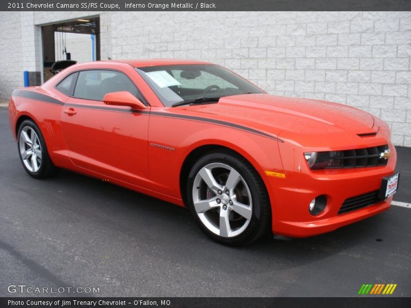 Inferno Orange Metallic / Black 2011 Chevrolet Camaro SS/RS Coupe
