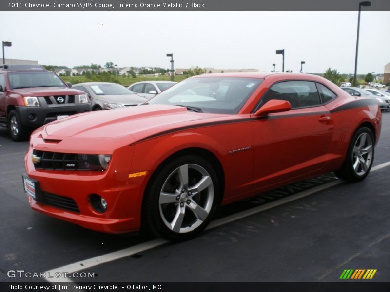 Inferno Orange Metallic / Black 2011 Chevrolet Camaro SS/RS Coupe
