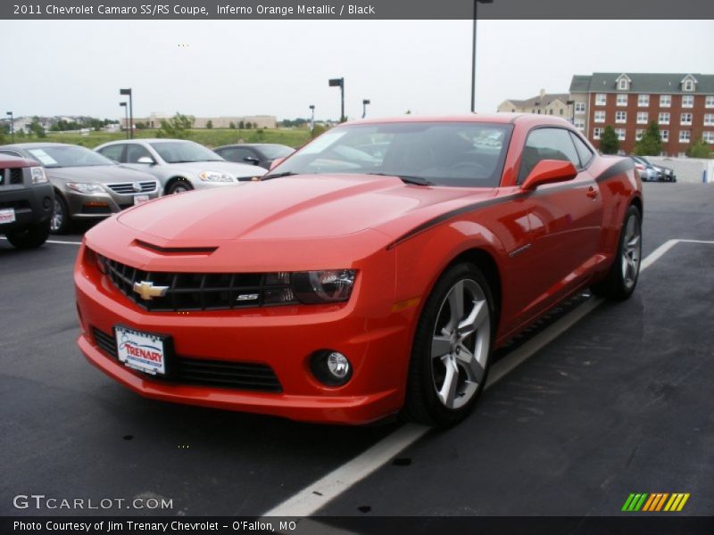 Inferno Orange Metallic / Black 2011 Chevrolet Camaro SS/RS Coupe