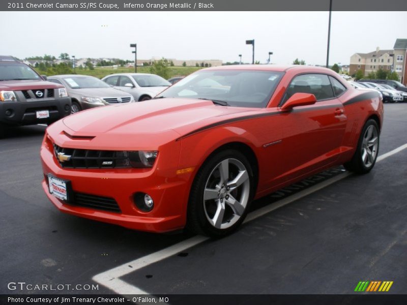 Inferno Orange Metallic / Black 2011 Chevrolet Camaro SS/RS Coupe
