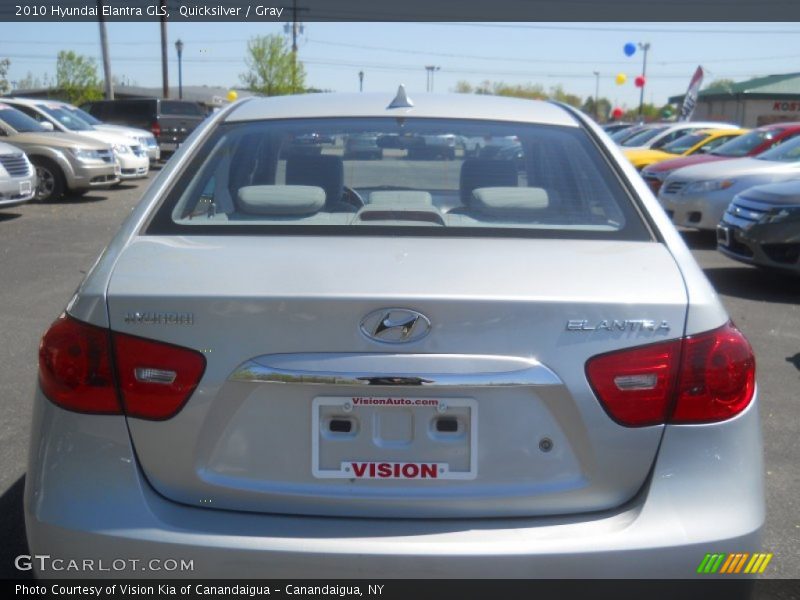 Quicksilver / Gray 2010 Hyundai Elantra GLS