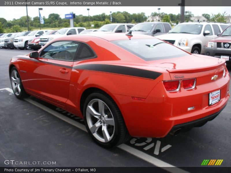 Inferno Orange Metallic / Black 2011 Chevrolet Camaro SS/RS Coupe