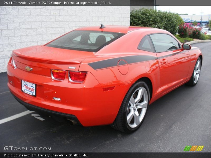 Inferno Orange Metallic / Black 2011 Chevrolet Camaro SS/RS Coupe