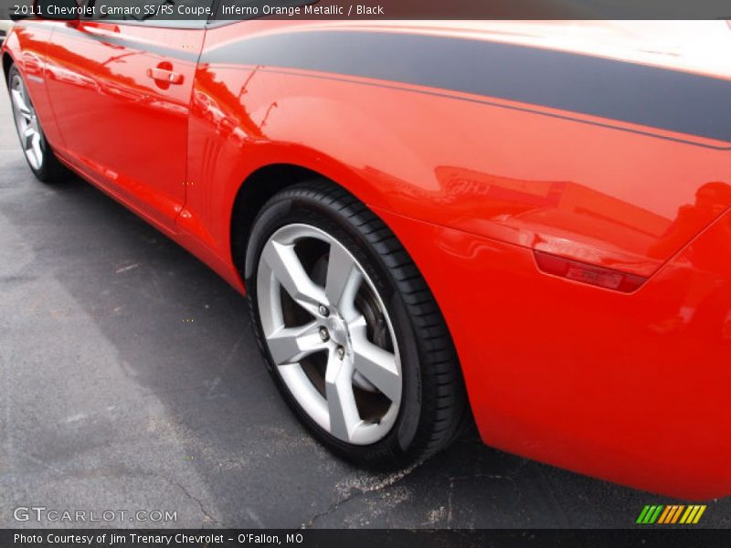 Inferno Orange Metallic / Black 2011 Chevrolet Camaro SS/RS Coupe