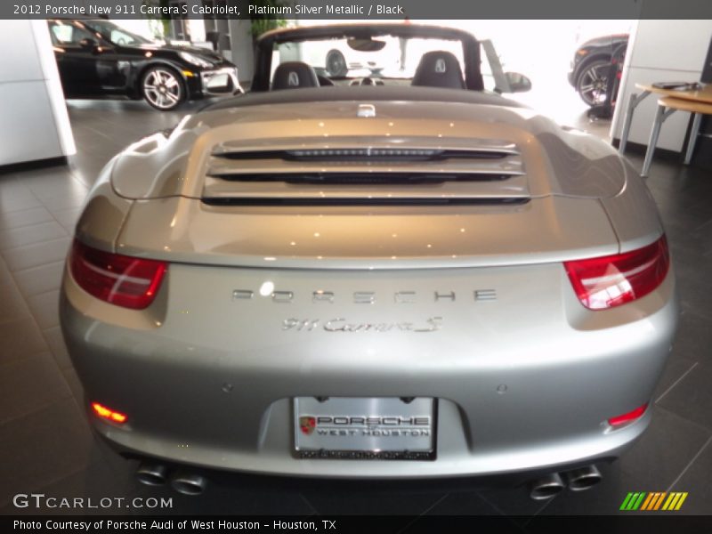 Platinum Silver Metallic / Black 2012 Porsche New 911 Carrera S Cabriolet