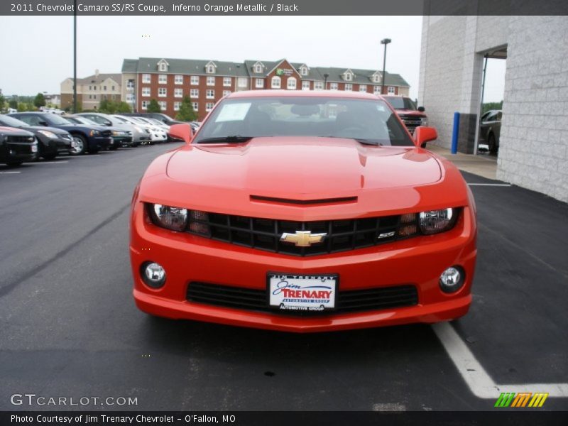 Inferno Orange Metallic / Black 2011 Chevrolet Camaro SS/RS Coupe