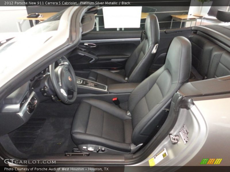  2012 New 911 Carrera S Cabriolet Black Interior