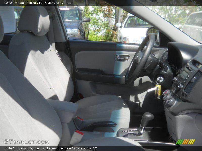 Quicksilver / Gray 2010 Hyundai Elantra GLS