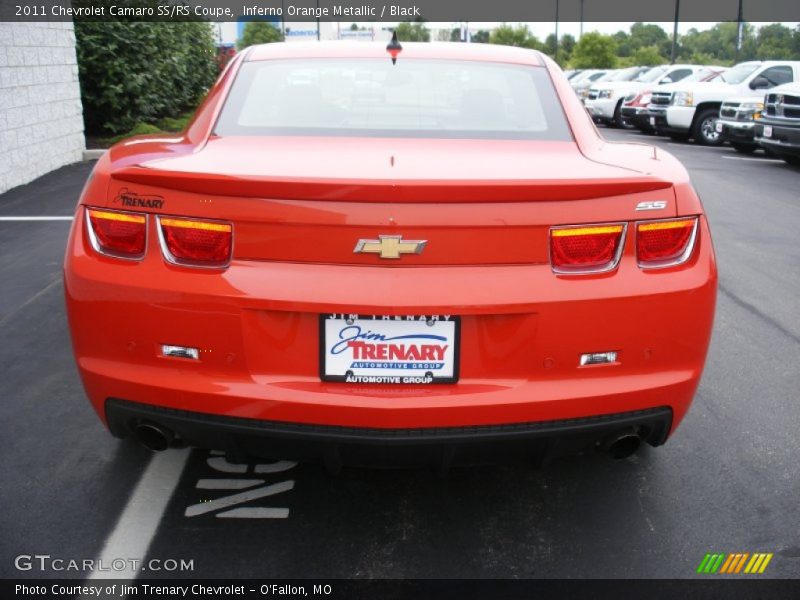 Inferno Orange Metallic / Black 2011 Chevrolet Camaro SS/RS Coupe