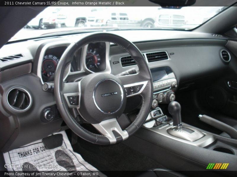 Inferno Orange Metallic / Black 2011 Chevrolet Camaro SS/RS Coupe
