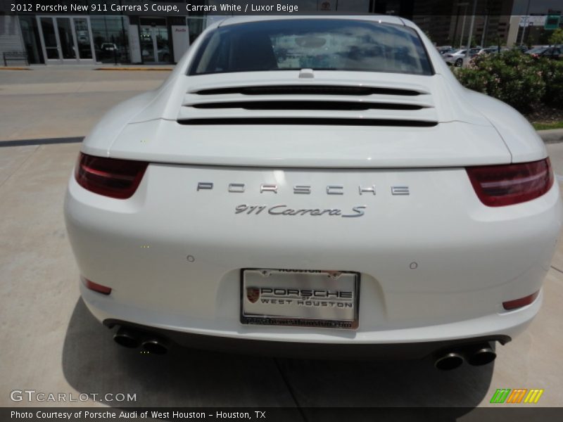 Carrara White / Luxor Beige 2012 Porsche New 911 Carrera S Coupe