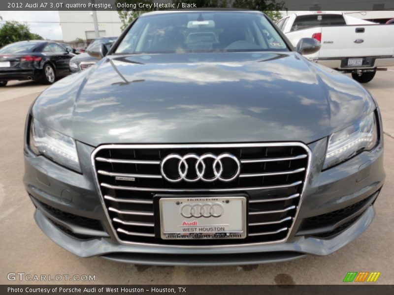 Oolong Grey Metallic / Black 2012 Audi A7 3.0T quattro Prestige
