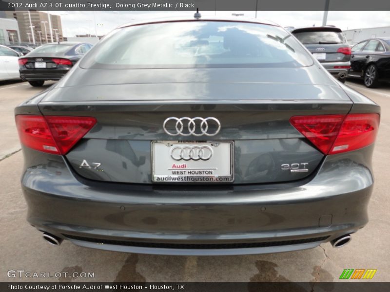 Oolong Grey Metallic / Black 2012 Audi A7 3.0T quattro Prestige