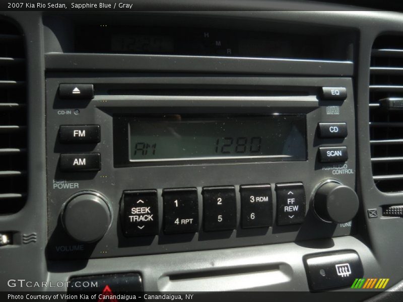 Sapphire Blue / Gray 2007 Kia Rio Sedan