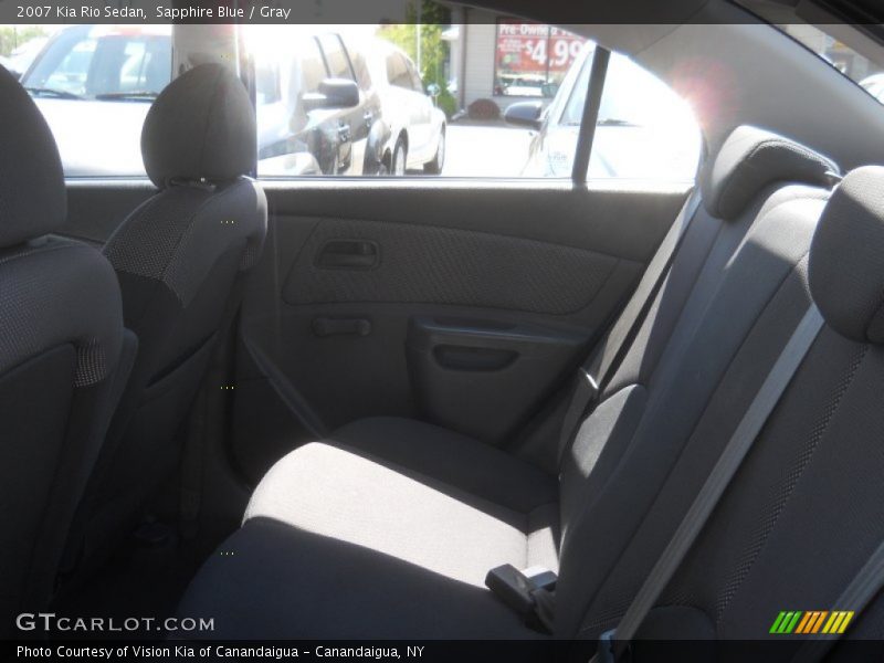 Sapphire Blue / Gray 2007 Kia Rio Sedan