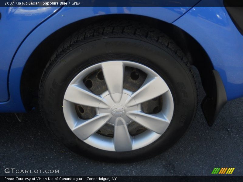 Sapphire Blue / Gray 2007 Kia Rio Sedan