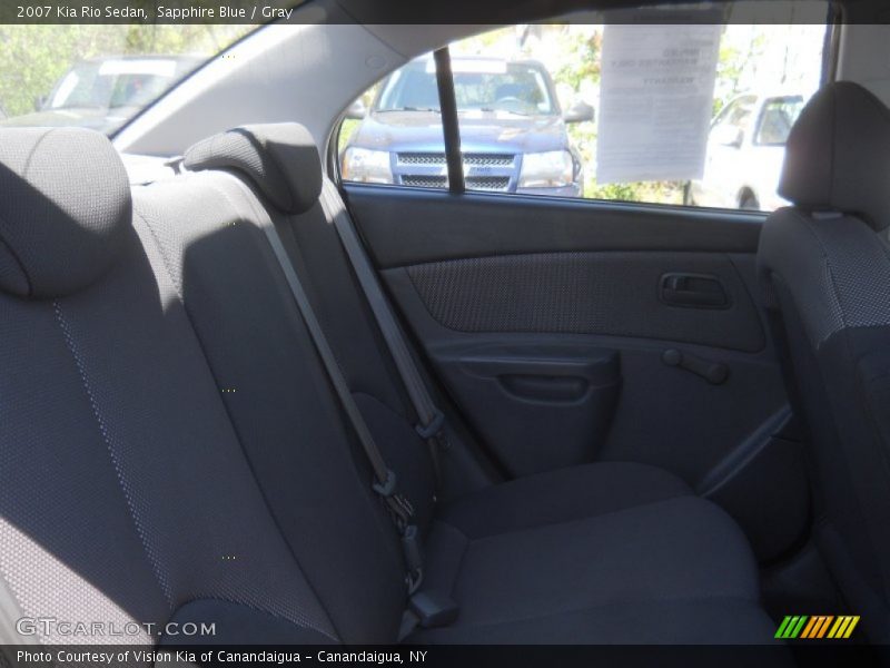 Sapphire Blue / Gray 2007 Kia Rio Sedan