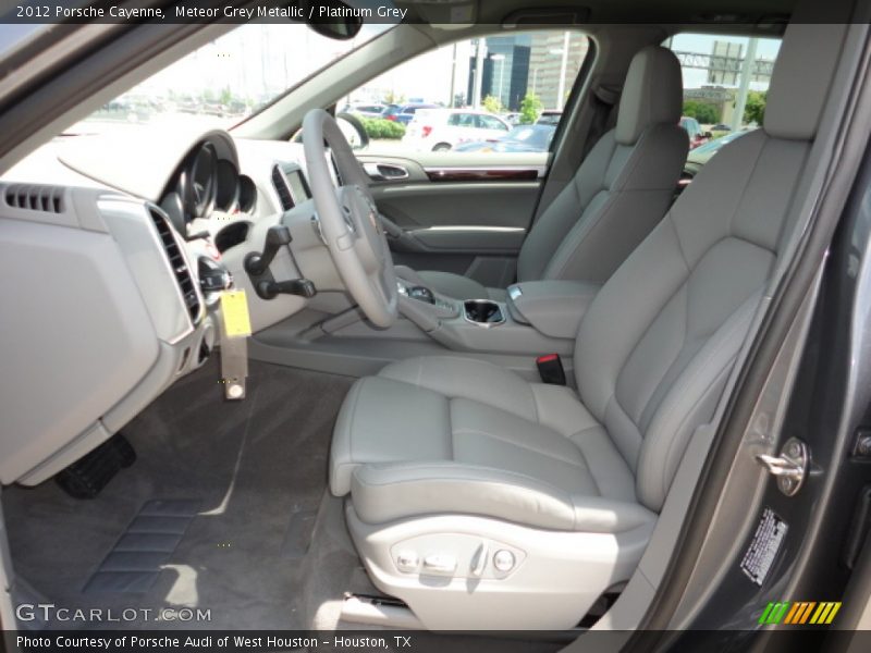 Meteor Grey Metallic / Platinum Grey 2012 Porsche Cayenne