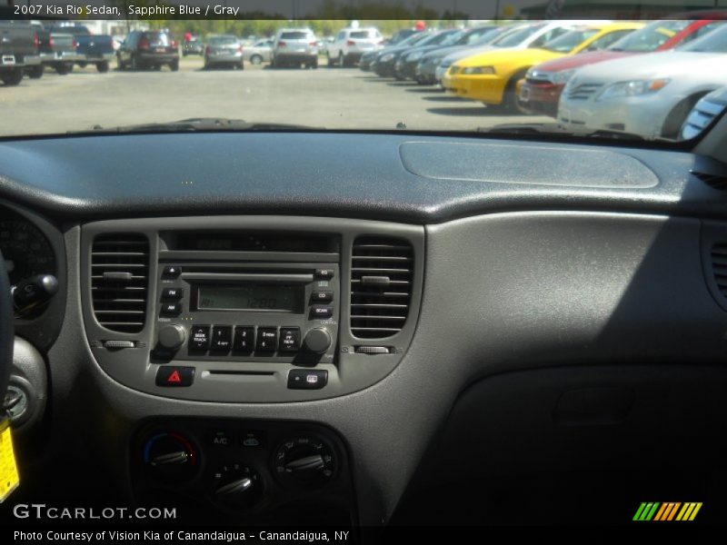 Sapphire Blue / Gray 2007 Kia Rio Sedan