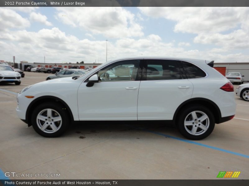 White / Luxor Beige 2012 Porsche Cayenne