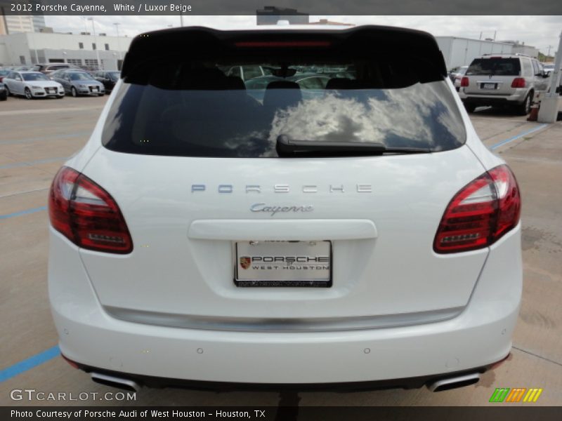 White / Luxor Beige 2012 Porsche Cayenne