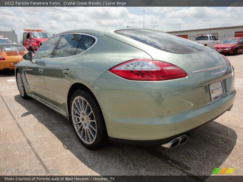 Crystal Green Metallic / Luxor Beige 2012 Porsche Panamera Turbo