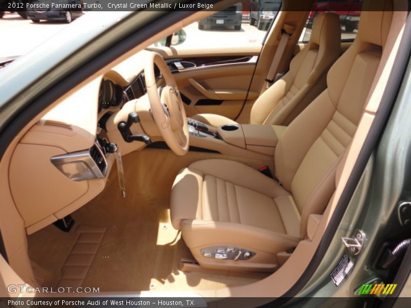 Crystal Green Metallic / Luxor Beige 2012 Porsche Panamera Turbo