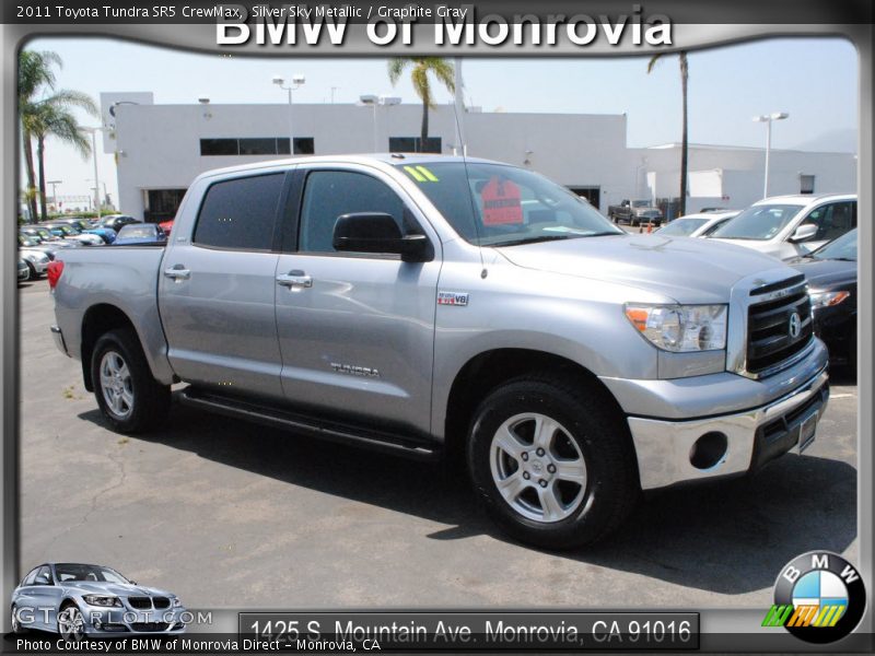 Silver Sky Metallic / Graphite Gray 2011 Toyota Tundra SR5 CrewMax