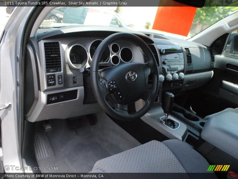 Silver Sky Metallic / Graphite Gray 2011 Toyota Tundra SR5 CrewMax